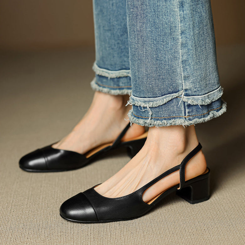 Evelisse | Genuine Leather Pumps