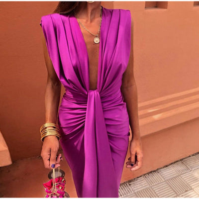 Isabella | Party Dress with Deep V-Neck