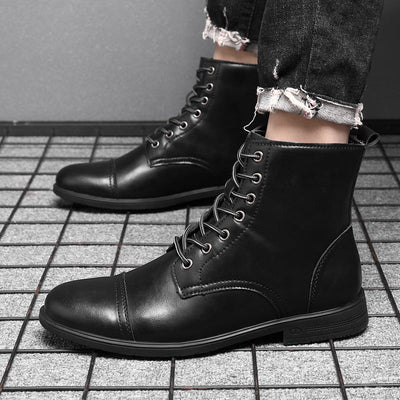 Oliver | Faux Leather Ankle Boots