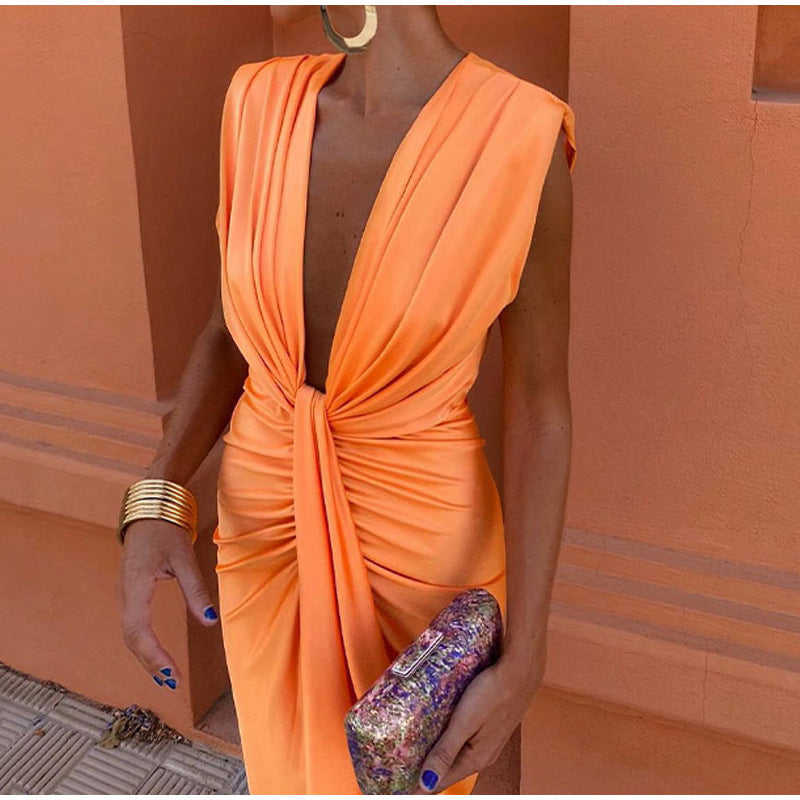 Isabella | Party Dress with Deep V-Neck