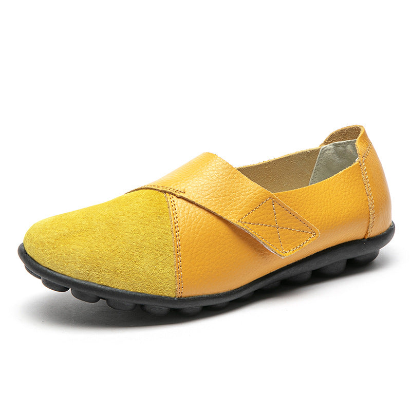 Liveli Premium Orthopädische Schuhe Echte bequeme Leder-Loafer