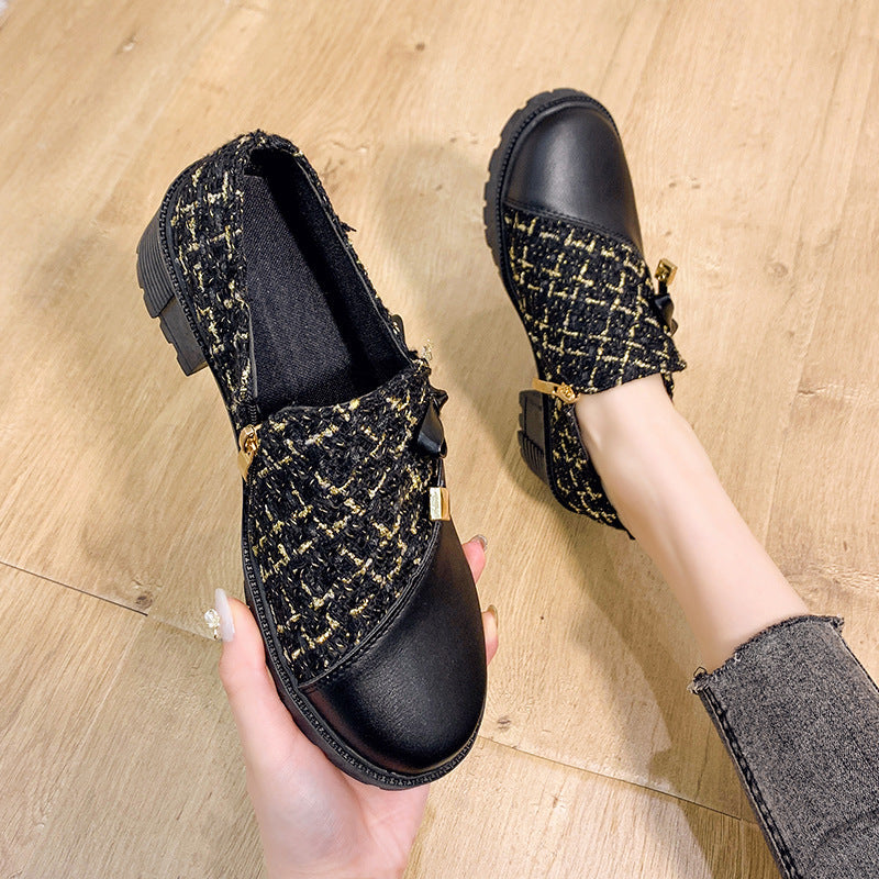 Liveli Damenschuhe mit dicken Absätzen und hohen Absätzen 