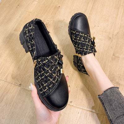 Liveli Damenschuhe mit dicken Absätzen und hohen Absätzen 