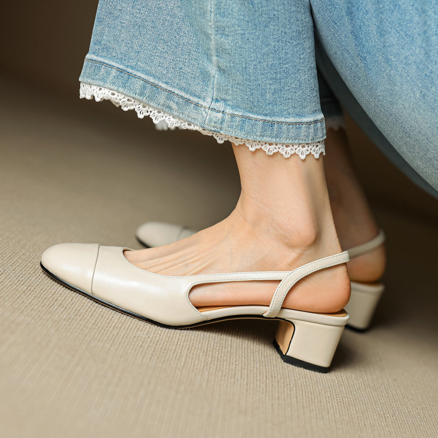 Evelisse | Genuine Leather Pumps