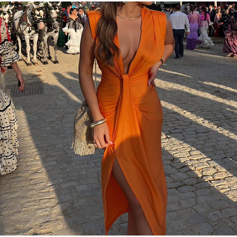 Isabella | Party Dress with Deep V-Neck