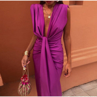 Isabella | Party Dress with Deep V-Neck
