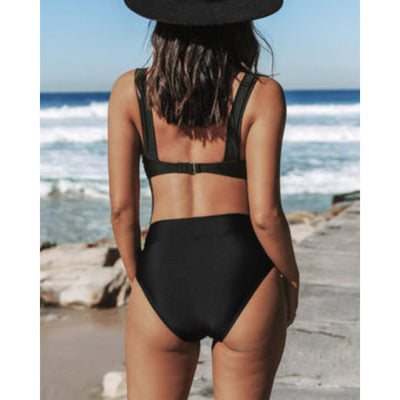 Hilde – Schlichter Badeanzug mit hoher Taille