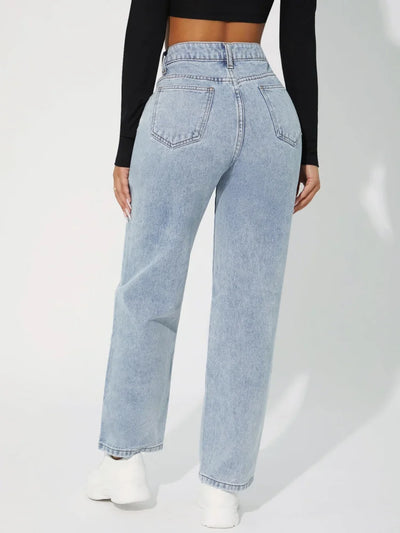 Hazel - Jeans im schlichten Stil