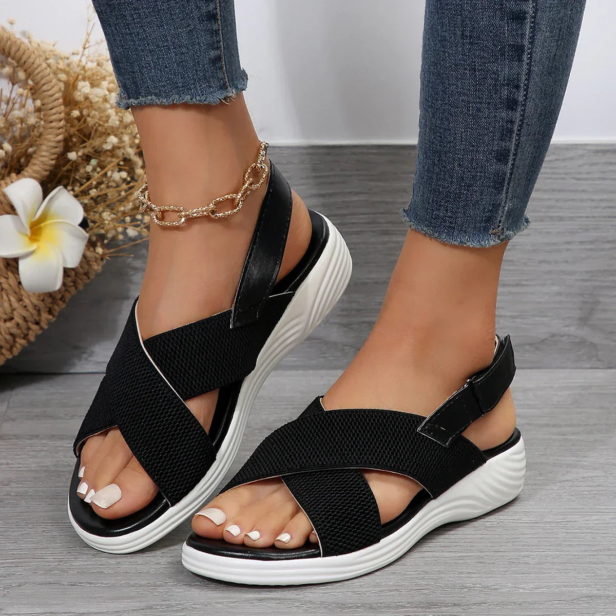Flaro™ | Stilvolle orthopädische Komfortsandalen