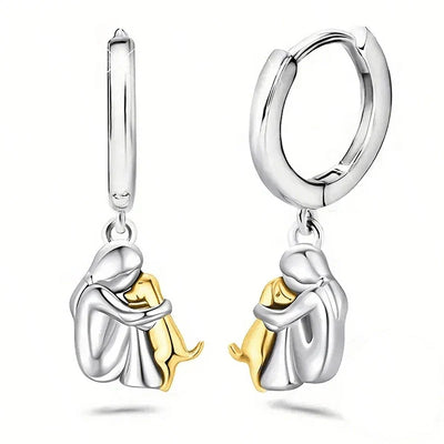Liveli - Earrings with Dog Icon (Round Closure)