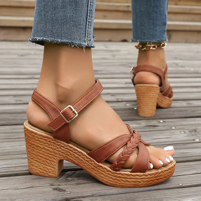 Liveli™| Orthopedic Mid Heel Sandals