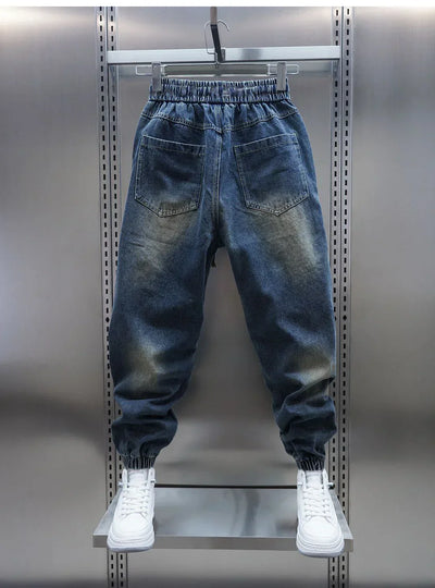 Christopher | Denim Cargo Jogger Pants