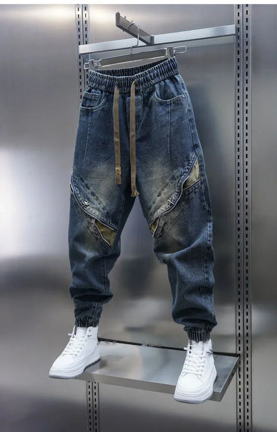 Christopher | Denim Cargo Jogger Pants