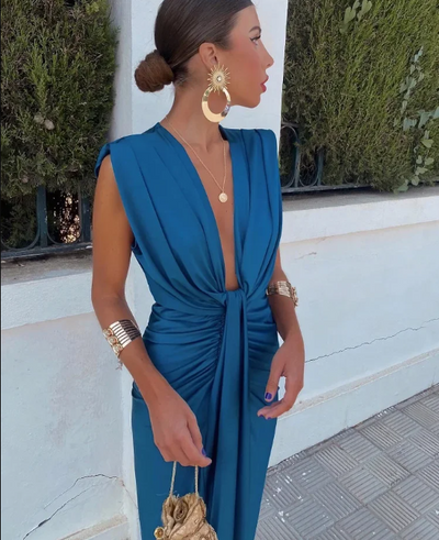 Isabella | Party Dress with Deep V-Neck