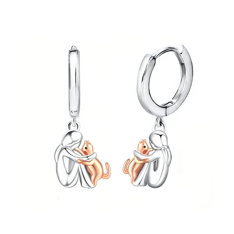 Liveli - Cat Icon Earrings (Round Closure)