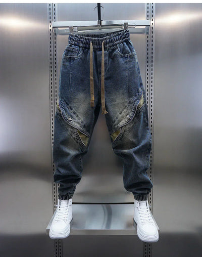 Christopher | Denim Cargo Jogger Pants