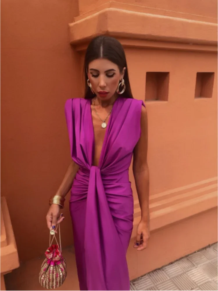 Isabella | Party Dress with Deep V-Neck