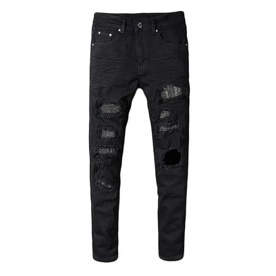 Nightfall Mesh Distressed Jeans
