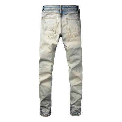 Frosted Edge Distressed Jeans
