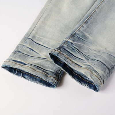 Frosted Edge Distressed Jeans