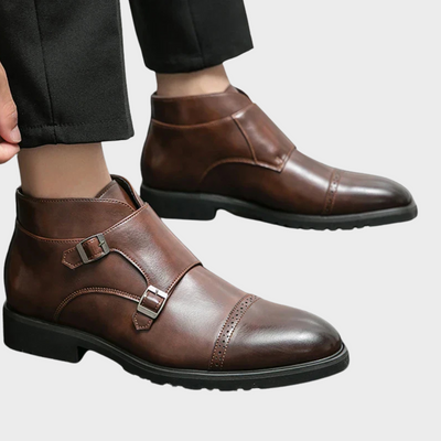 Henry | Double Monk Shoes in Faux Leather