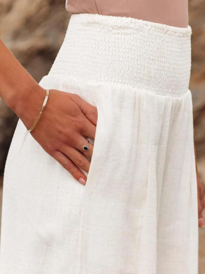 Pantalon de plage fluide Lily à jambes larges