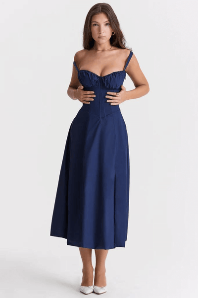 Midi Bustier Corset Sun Dress