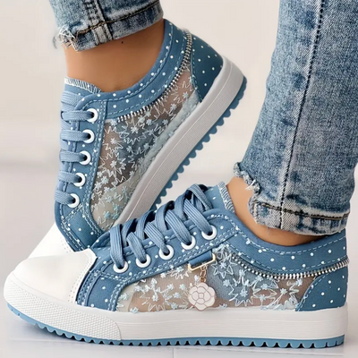 Chaussures en denim ajouré Liveli, chaussures en tissu respirant