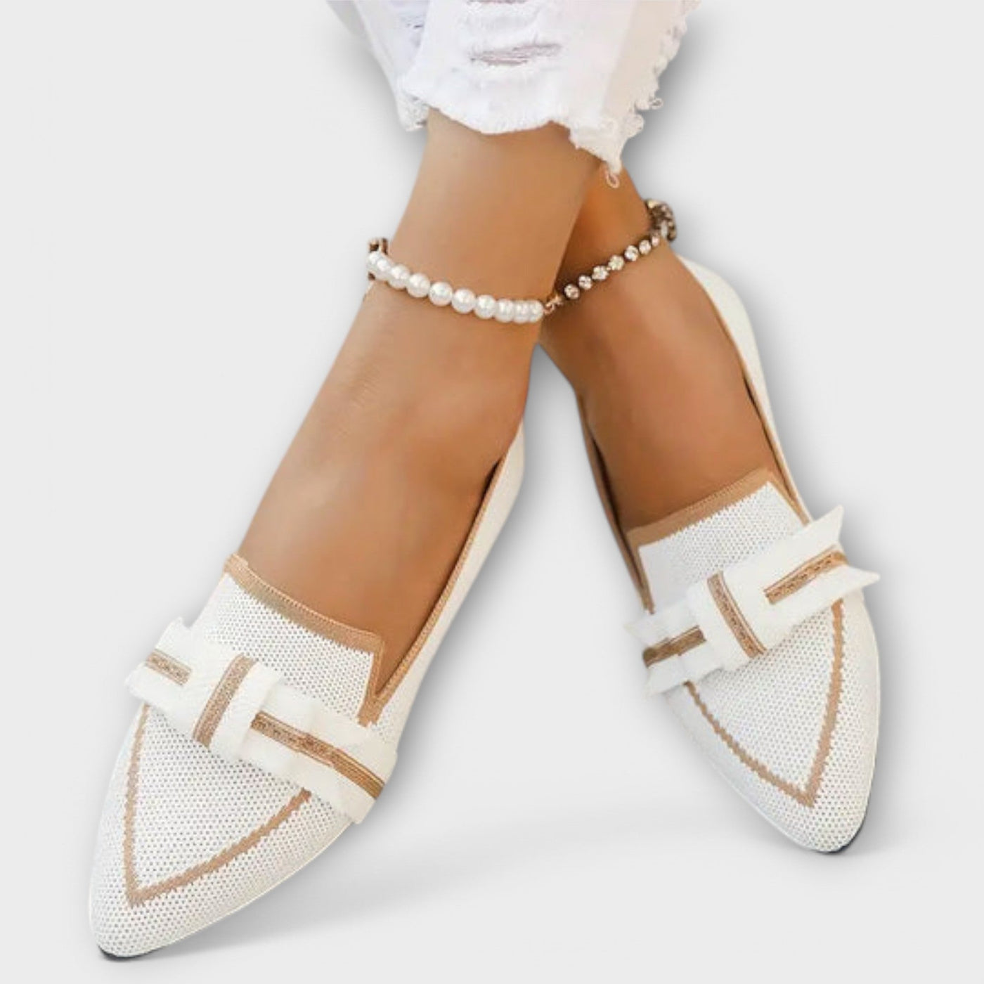 Amelie | Flache Damenschuhe mit Knotendetail