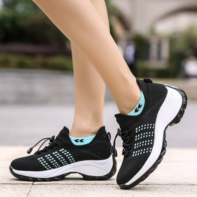 Liveli – Atmungsaktive Mesh-Tenisschuhe für Damen für Socken-Sneaker