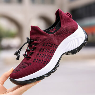 Liveli – Atmungsaktive Mesh-Tenisschuhe für Damen für Socken-Sneaker
