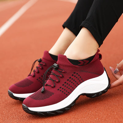 Liveli – Atmungsaktive Mesh-Tenisschuhe für Damen für Socken-Sneaker