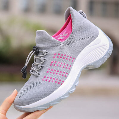 Liveli – Atmungsaktive Mesh-Tenisschuhe für Damen für Socken-Sneaker