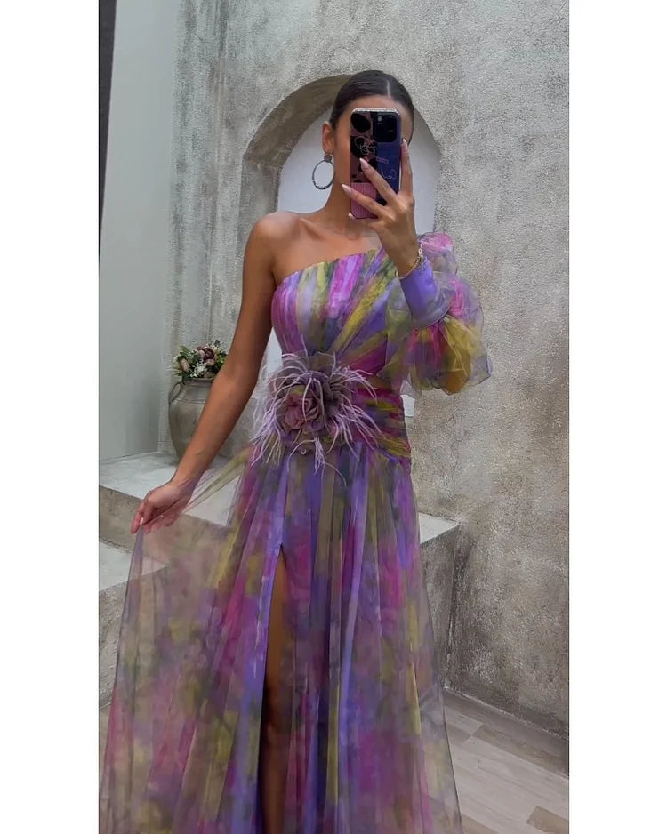 Cecelia - Kleid mit einem Ärmel