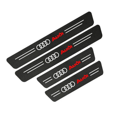 🚗Pegatinas para umbral de puerta de coche hechas de fibra de carbono