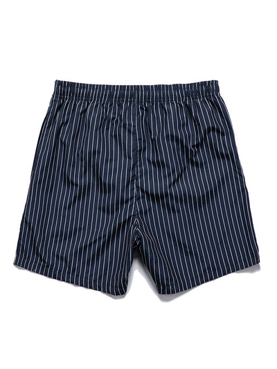 Island Sailing Print Button Up Shirt & Striped Print Swim Shorts