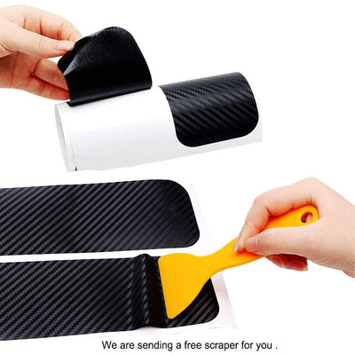 🚗Pegatinas para umbral de puerta de coche hechas de fibra de carbono