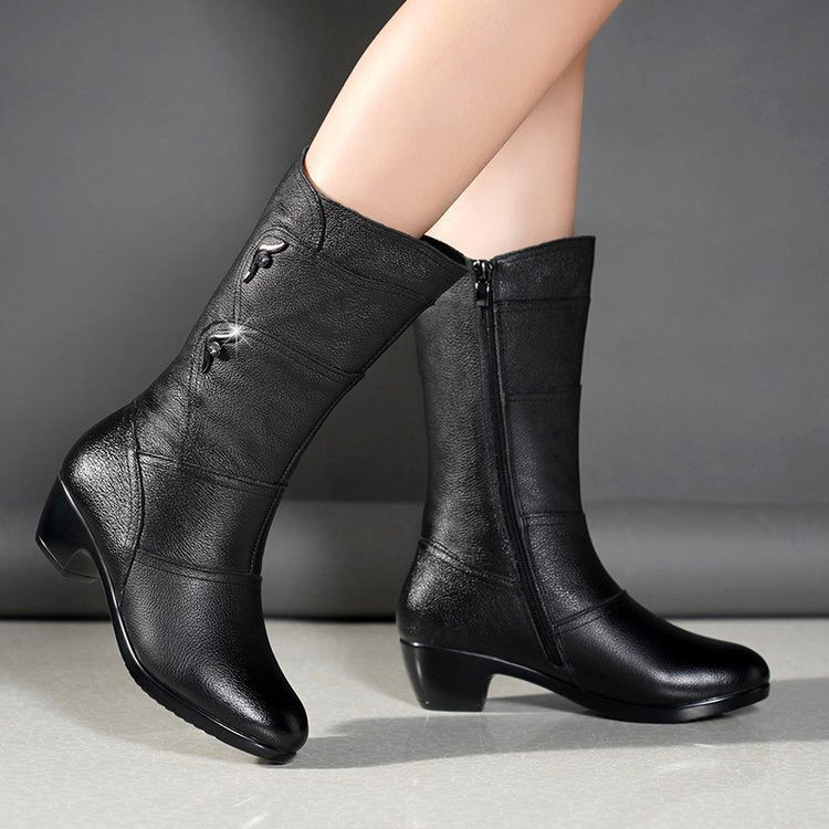 Sandra | Women's Mid-Calf Platform Ankle Boots