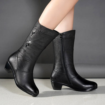 Sandra | Women's Mid-Calf Platform Ankle Boots