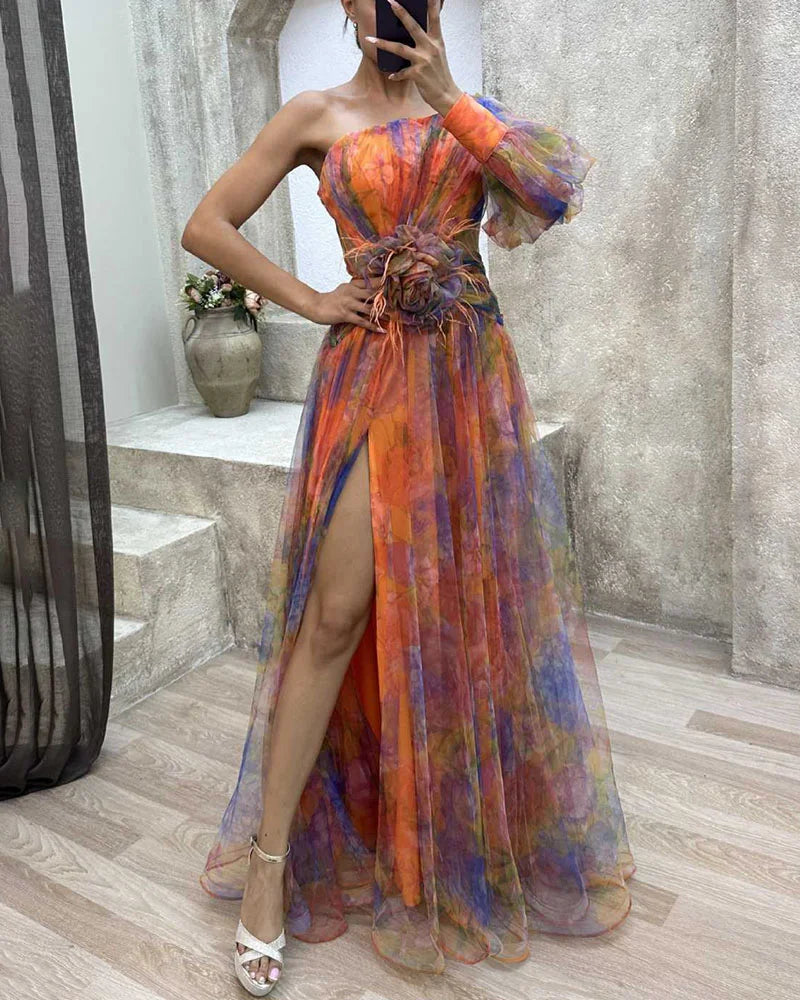 Cecelia - Kleid mit einem Ärmel