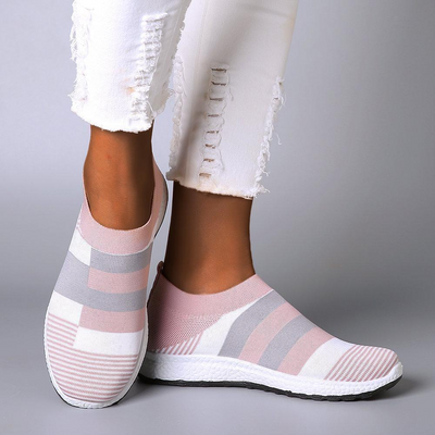 Liveli - Atmungsaktive Plateauschuhe für Damen, Ballenzehen-Korrektur, Schlupfschuhe