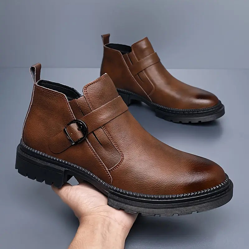 Liam | Leather Ranger Boots for Men