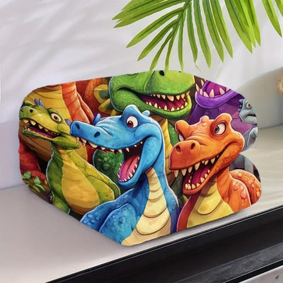 🎄Oferta navideña: 49 % de descuento🎅 Manta suave y divertida con simpáticos dinosaurios sonrientes, impresión digital HD, franela