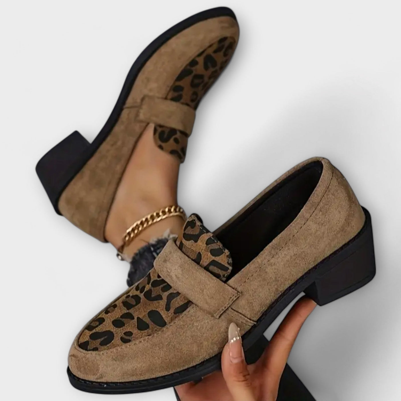 Karla | Elegant Shoes with Leopard Print