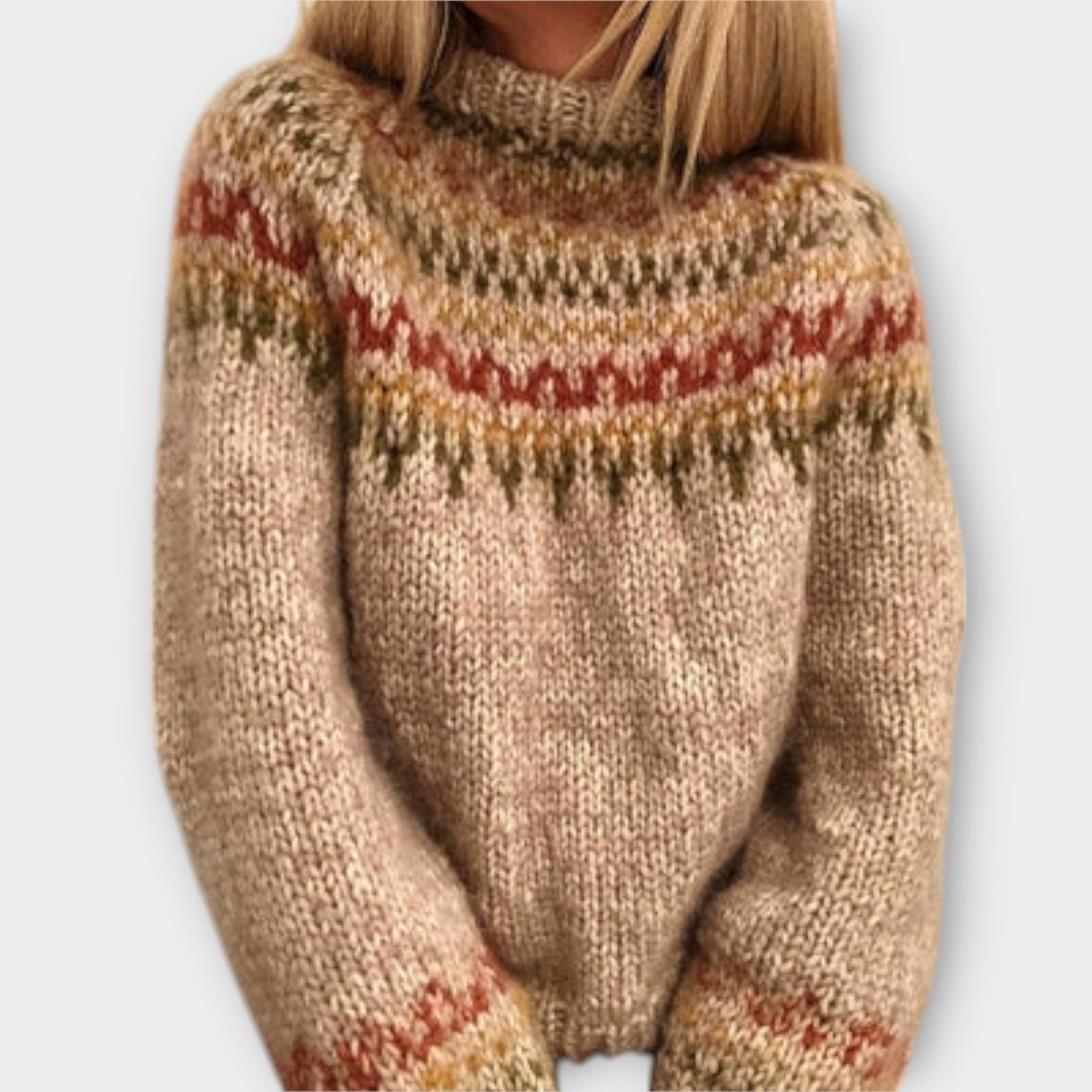 Helena - Weicher Fair Isle Strickpull