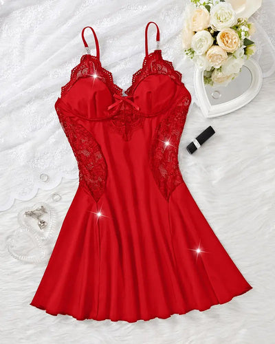 Camisón sexy con tirantes