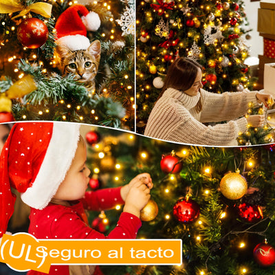 🎁Oferta navideña anticipada 50% de descuento🎄Anillo de luz en cascada para árbol de Navidad