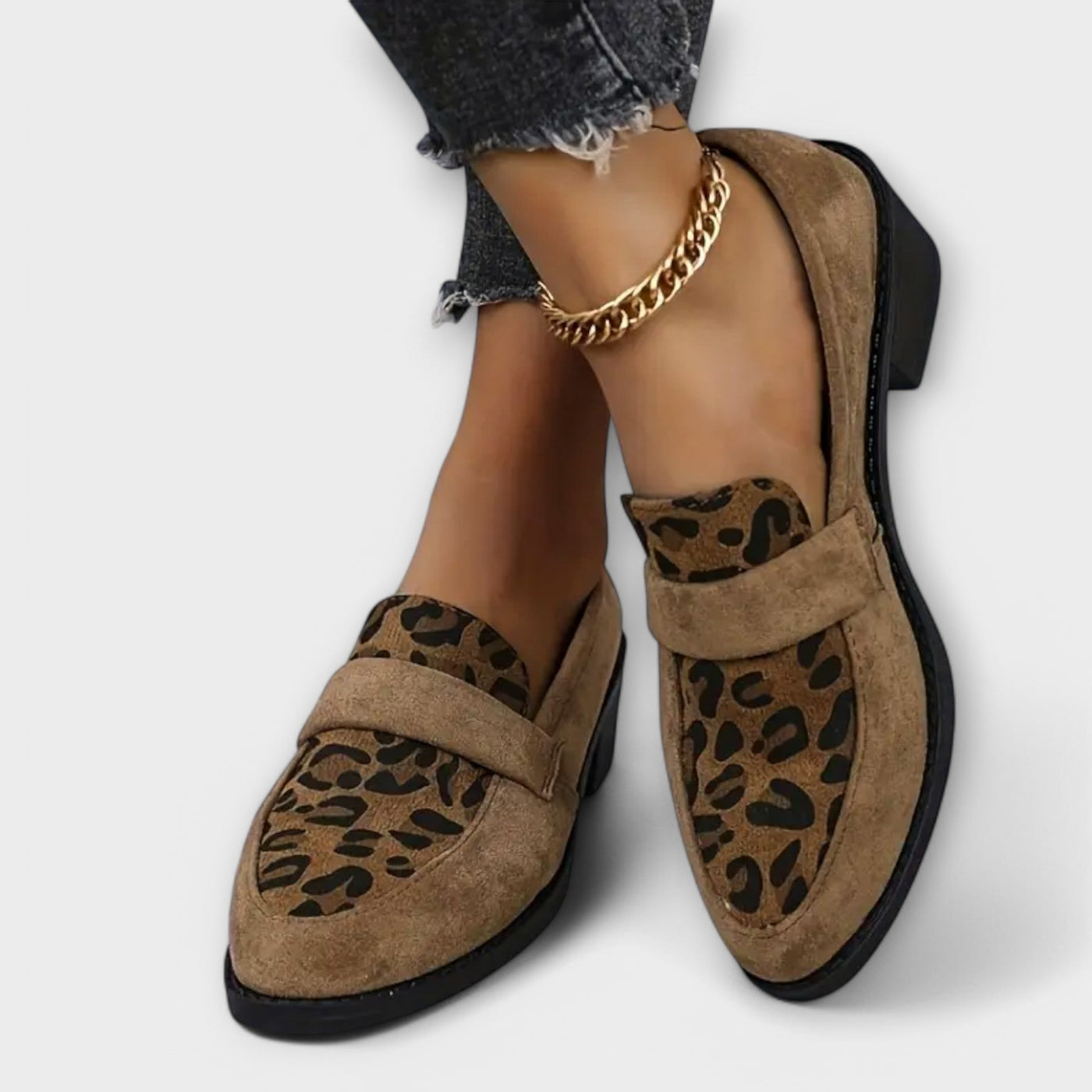 Karla | Elegant Shoes with Leopard Print