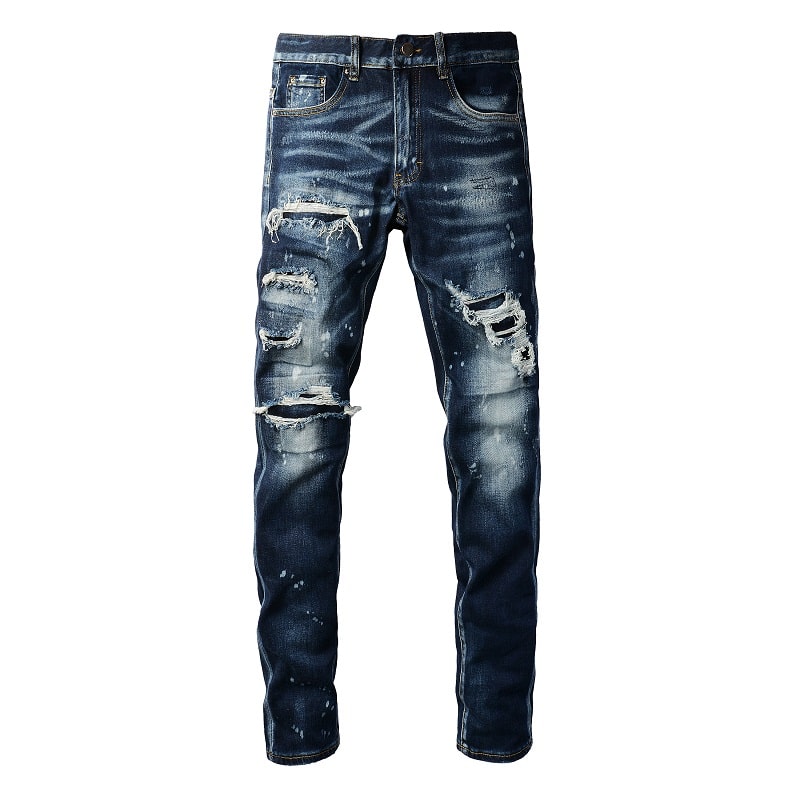 Midnight Wash Distressed Jeans