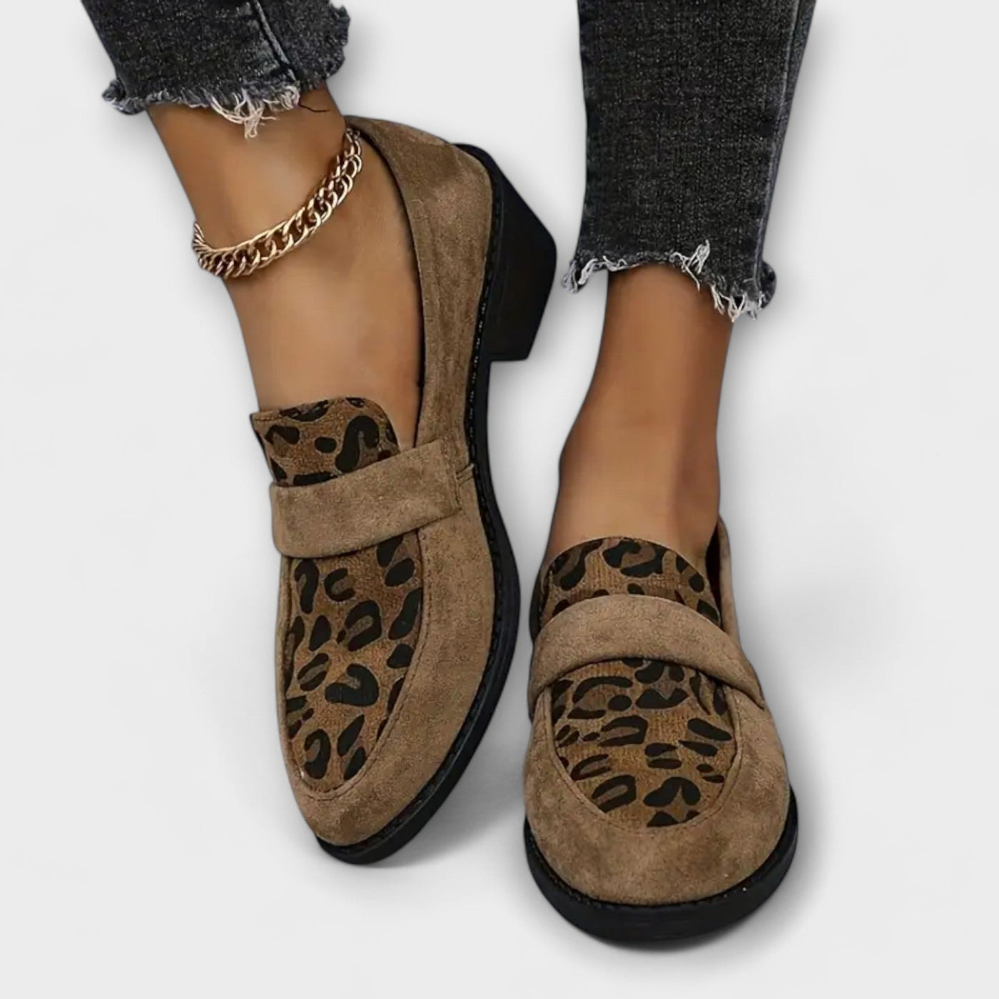 Karla | Elegant Shoes with Leopard Print